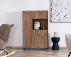 Hot Argentier en manguier massif 2 portes "Santo" style épuré Vaisselier|Vitrine Et Argentier