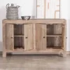 Discount Bahut 4 portes en manguier massif 130cm "Maestro" Buffet Et Bahut