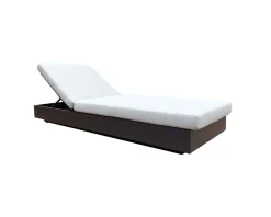 Discount Bain de soleil aluminium et tissu gris clair 1 place 
