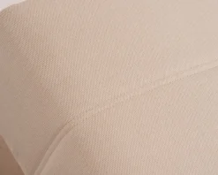 Online Bain de soleil design épuré en tissu crème avec surpiqures spécial extérieur 