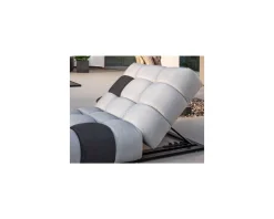 New Bain de soleil en tissu Sunbrella gris clair et foncé 