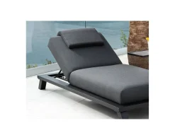 New Bain de soleil haut de gamme anthracite tissu Sunbrella 