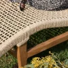 Bain de soleil 1 place en teck "Alizé" avec assise tressée Bain De Soleil