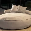 Clearance Bain de soleil rond et moelleux beige diamètre 1m80 "Saint Tropez" Bain De Soleil