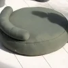 Outlet Bain de soleil XXL ultra-moelleux "Saint Tropez" en tissu spécial extérieur vert kaki Bain De Soleil