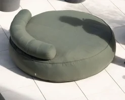 Outlet Bain de soleil XXL ultra-moelleux "Saint Tropez" en tissu spécial extérieur vert kaki Bain De Soleil