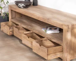 Online Banc TV 200 cm épuré en palissandre "Kalanohé" niche et 4 tiroirs Meuble Télé