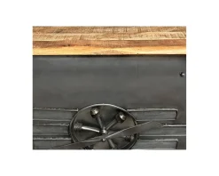 Clearance Bar métal et bois style récup multi rangements 
