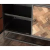 Discount Bibliothèque industrielle 180x90 cm métal gris et manguier "Kaloupilé" Bibliothèque