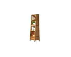 Clearance Bibliothèque moderne en chêne massif huilé 195 cm "Lodge Casita" Bibliothèque|Meuble D'Entrée