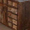 Hot Buffet bas ethnique en bois exotique brut recyclé 150cm "Népalaise" Buffet Et Bahut