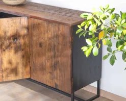 Online Buffet bas 3 portes acacia massif 150cm 