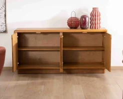 Online Buffet contemporain 4 portes "Laumie" teinte chêne Buffet Et Bahut
