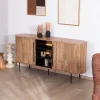 Online Buffet design rétro avec niches centrales "Bopee" avec éclairage LED Buffet Et Bahut