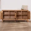 Clearance Buffet en acacia 4 portes style scandinave "Melody" 175 cm Buffet Et Bahut