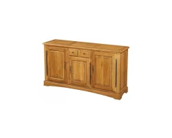 Best Buffet en chêne massif style traditionnel 3 portes 2 tiroirs "Antique" Buffet Et Bahut