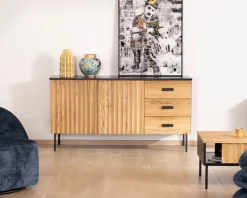Outlet Buffet en frêne massif style newtro