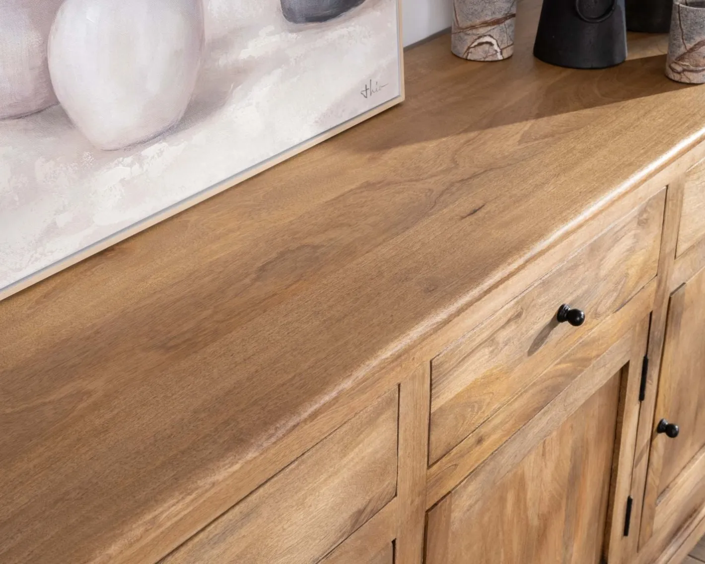 Outlet Buffet esprit maison de campagne "Sarah" 180 cm en manguier Buffet Et Bahut