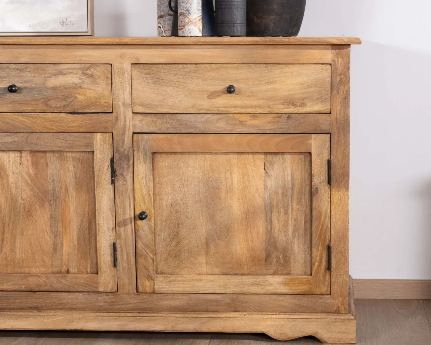 Outlet Buffet esprit maison de campagne "Sarah" 180 cm en manguier Buffet Et Bahut
