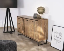 Outlet Buffet industriel 160 cm en acacia
