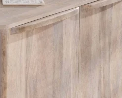Online Buffet 3 portes 175cm en manguier massif côtés arrondis 