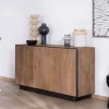 New Buffet 3 portes en manguier style épuré "Santo" 150 cm Buffet Et Bahut