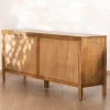 Online Buffet 4 portes esprit zen en manguier massif naturel 4 portes « Sicaly » 180 cm Buffet Et Bahut