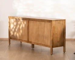 Online Buffet 4 portes esprit zen en manguier massif naturel 4 portes « Sicaly » 180 cm Buffet Et Bahut