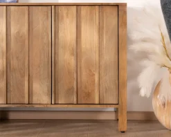 Online Buffet 4 portes esprit zen en manguier massif naturel 4 portes « Sicaly » 180 cm Buffet Et Bahut