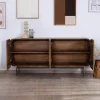 Clearance Buffet 4 portes style newtro en manguier "Moky" 175 cm Buffet Et Bahut