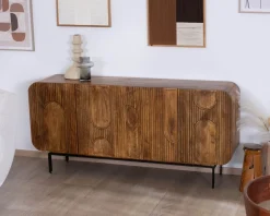 Clearance Buffet 4 portes style newtro en manguier