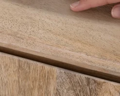 Online Buffet épuré en manguier massif 180 cm 3 portes et tiroirs 