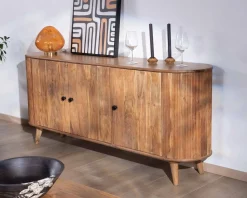 Best Buffet rétro 3 portes en acacia massif "Boomer" 175 cm Buffet Et Bahut