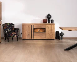 Sale Buffet ultra contemporain avec niche éclairage LED