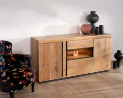 Sale Buffet ultra contemporain avec niche éclairage LED