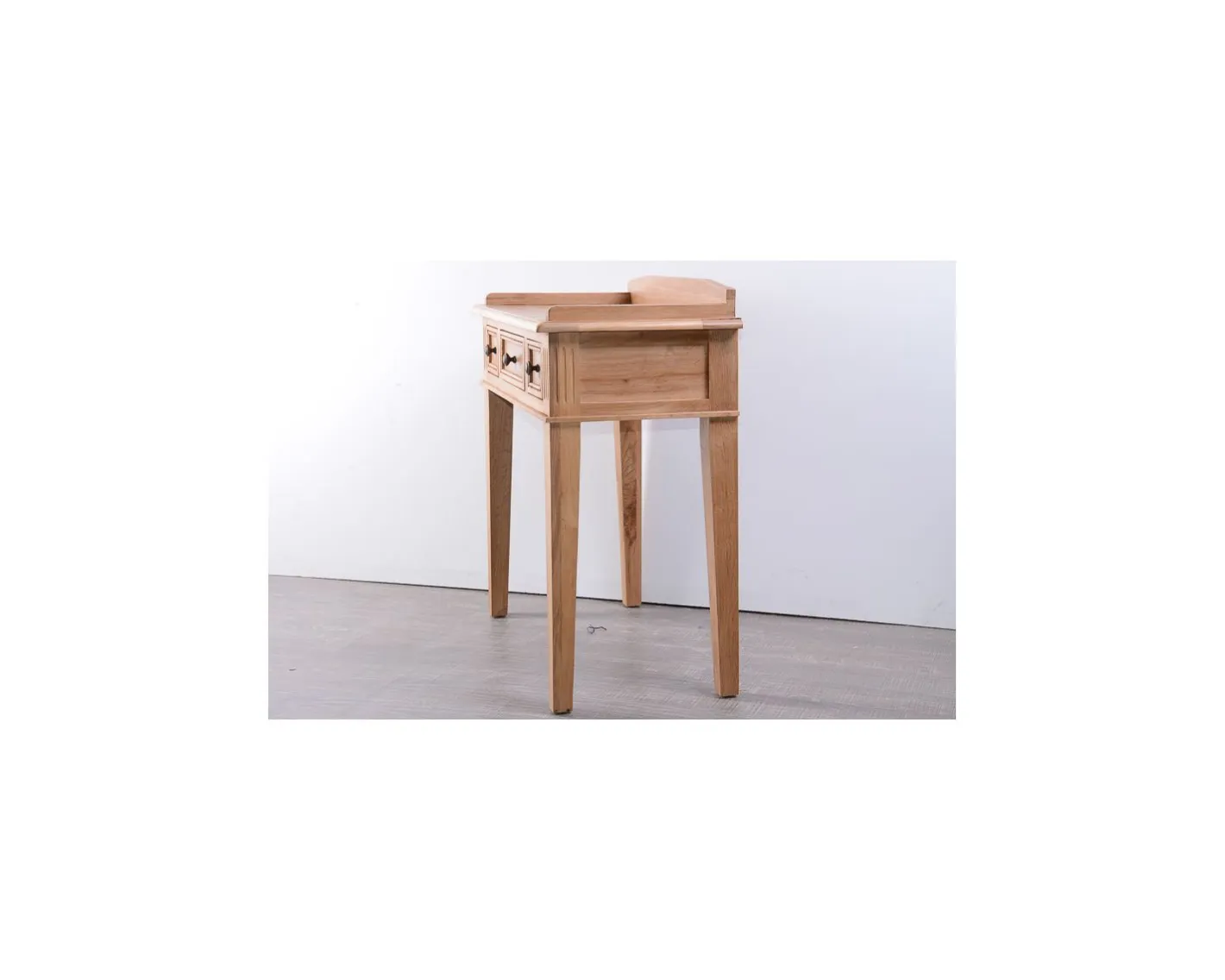 Hot Bureau chêne massif 3 tiroirs "Campagnol" Console|Meuble D'Entrée