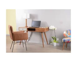 Clearance Bureau vintage en palissandre tiroirs gris et bois "Vintage grey" Bureau