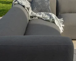 Clearance Canapé chauffant spécial extérieur en tissu anthracite 