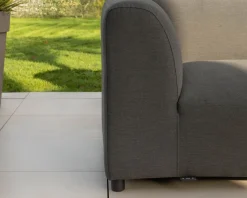 Clearance Canapé chauffant spécial extérieur en tissu anthracite 