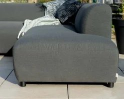 Clearance Canapé chauffant spécial extérieur en tissu anthracite 