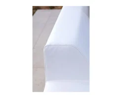 Hot Canapé d'angle extérieur blanc et noir imitation cuir 