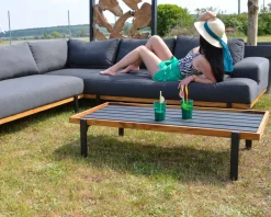 Best Canapé d'angle extérieur haut de gamme tissu Sunbrella "Maluku Island" Canapé De Jardin
