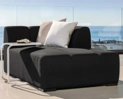 Online Canapé d'angle spécial extérieur tissu gris foncé haut de gamme 