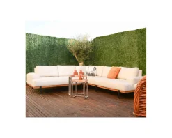 New Canapé d'extérieur haut de gamme tissu Sunbrella et teck 