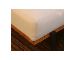 New Canapé d'extérieur haut de gamme tissu Sunbrella et teck 