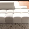 Hot Canapé en angle avec méridienne design lounge & chill "Casa Nova" bicolore beige et gris Canapé D'Angle|Canapé 3 Places
