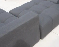 New Canapé extérieur design retour gauche gris foncé 