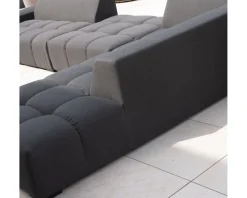 New Canapé extérieur design retour gauche gris foncé 