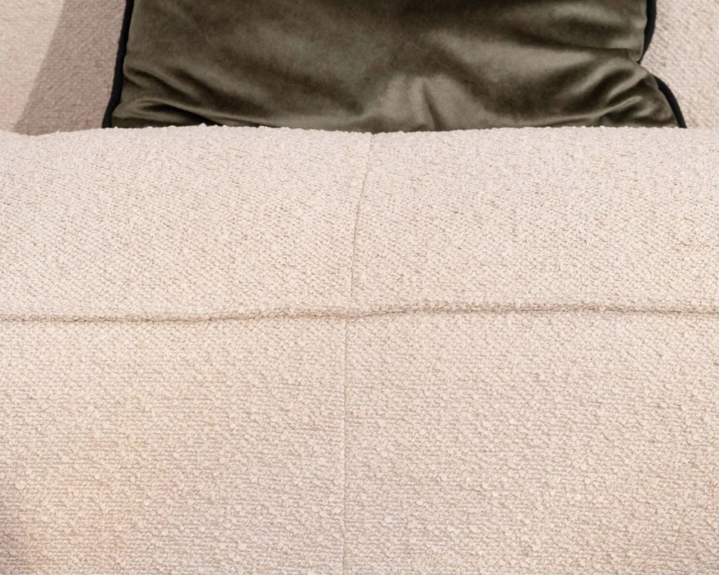 Canapé modulaire en angle en tissu bouclette beige "Alcazar" Canapé D'Angle|Canapé Modulable