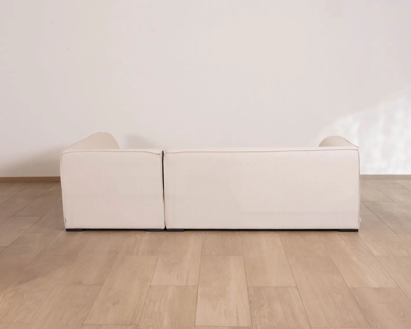 Discount Canapé outdoor en 2 modules "Sunset Bay" tissu spécial extérieur crème Canapé De Jardin